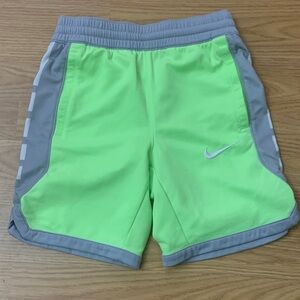 Nike Elite Green and Gray Basketball Shorts Size Small 8/9